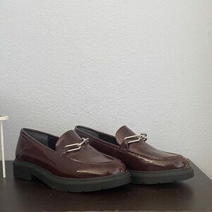 Alfani Burgundy Loafers with Silver Detail